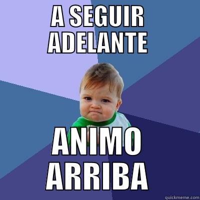A SEGUIR ADELANTE ANIMO ARRIBA Success Kid