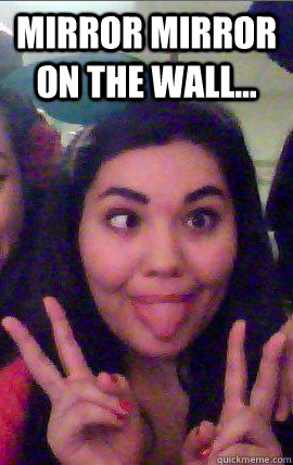 Mirror mirror on the wall...  - Mirror mirror on the wall...   The Erin Meme