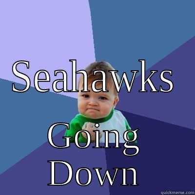  SEAHAWKS GOING DOWN Success Kid