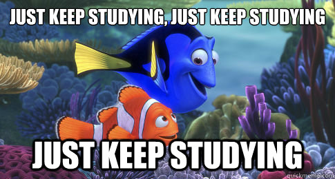 Just keep studying, just keep studying Just keep studying  