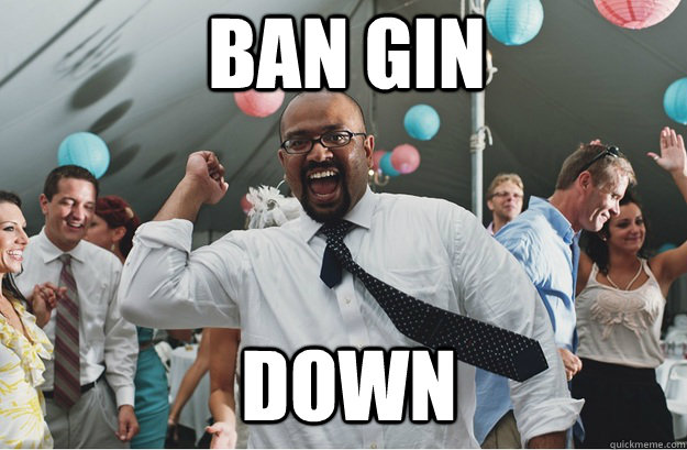 ban gin down  