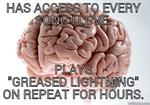 HAS ACCESS TO EVERY SONG I LOVE. PLAYS 