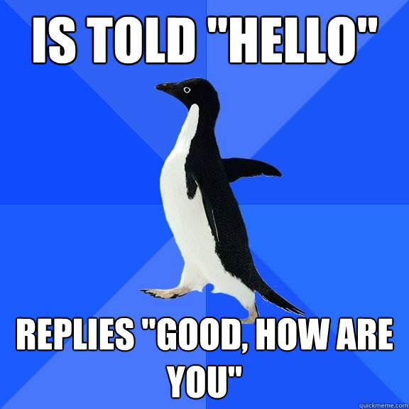 Is told 