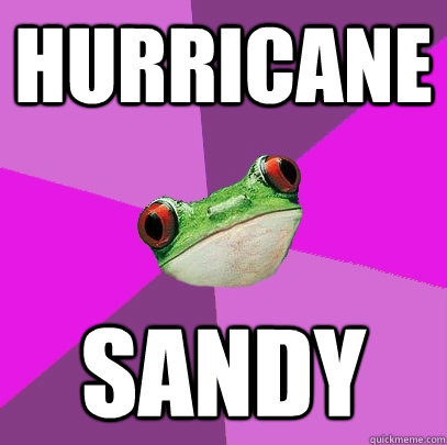 Hurricane Sandy  Foul Bachelorette Frog
