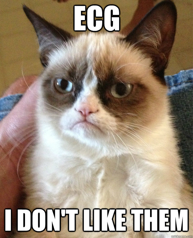 ECG i don'T like them  Grumpy Cat
