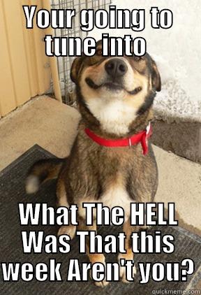 YOUR GOING TO TUNE INTO  WHAT THE HELL WAS THAT THIS WEEK AREN'T YOU? Good Dog Greg
