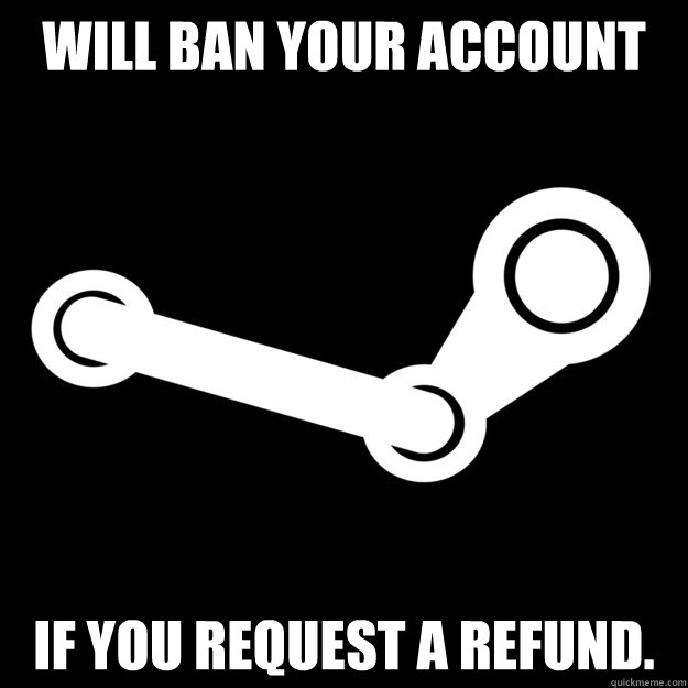 Will ban your account If you request a refund.  Scumbag Steam