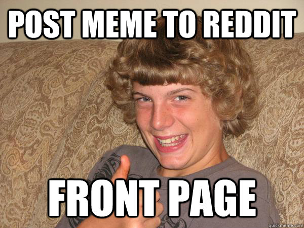 Post MEME to Reddit FRONT PAGE - Post MEME to Reddit FRONT PAGE  Good Luck Brian