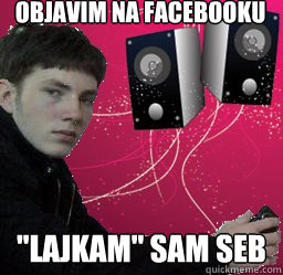 objavim na facebooku 
