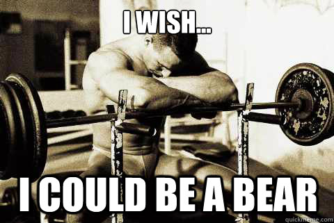 I Wish... I Could be a bear - I Wish... I Could be a bear  Depressed Bodybuilder