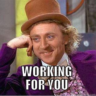  WORKING FOR YOU Condescending Wonka