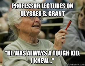 Professor lectures on Ulysses S. Grant 