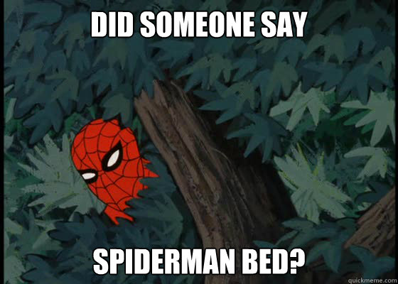 did someone say Spiderman bed?  60s Spiderman