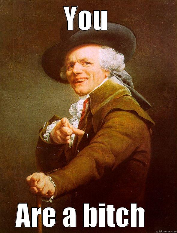 YOU ARE A BITCH   Joseph Ducreux