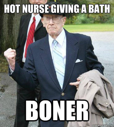 hot nurse giving a bath boner - hot nurse giving a bath boner  Success Grandpa