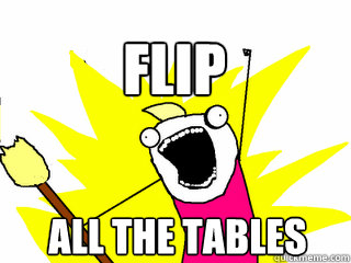 ALL THE TABLES FLIP  All The Thigns