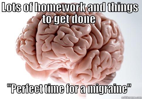Oh of course it happens this way - LOTS OF HOMEWORK AND THINGS TO GET DONE  
