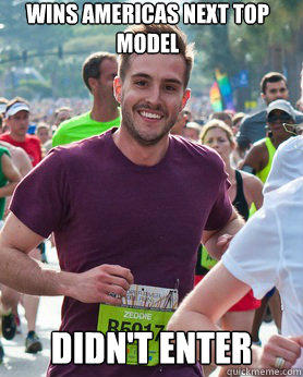 wins americas next top model didn't enter  Ridiculously photogenic guy