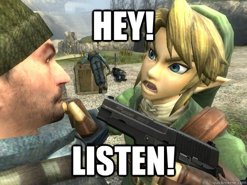 Hey! Listen! - Hey! Listen!  Link is a G