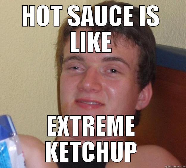 HOT SAUCE IS LIKE EXTREME KETCHUP 10 Guy