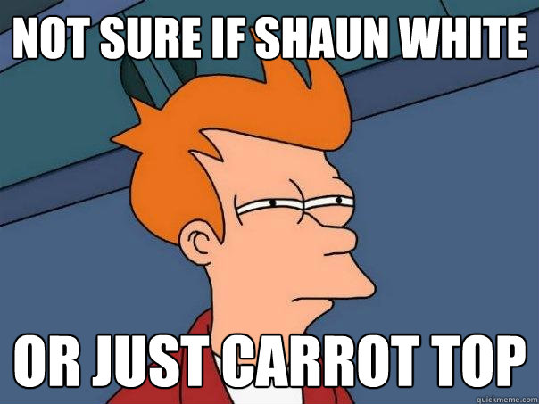 not sure if shaun white or just carrot top - not sure if shaun white or just carrot top  Futurama Fry