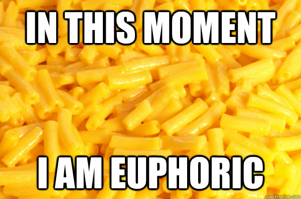 in this moment i am euphoric  Macaroni and Cheese