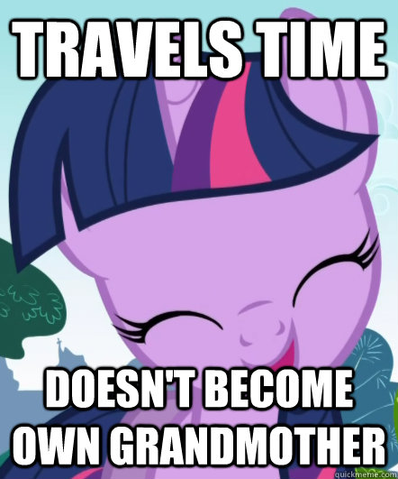 travels time doesn't become own grandmother  