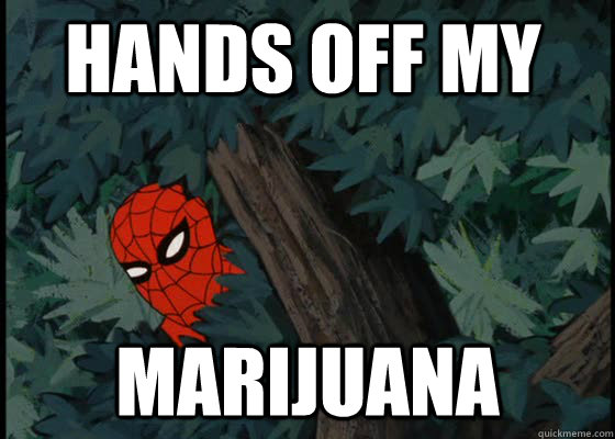 hands off my marijuana  60s Spiderman