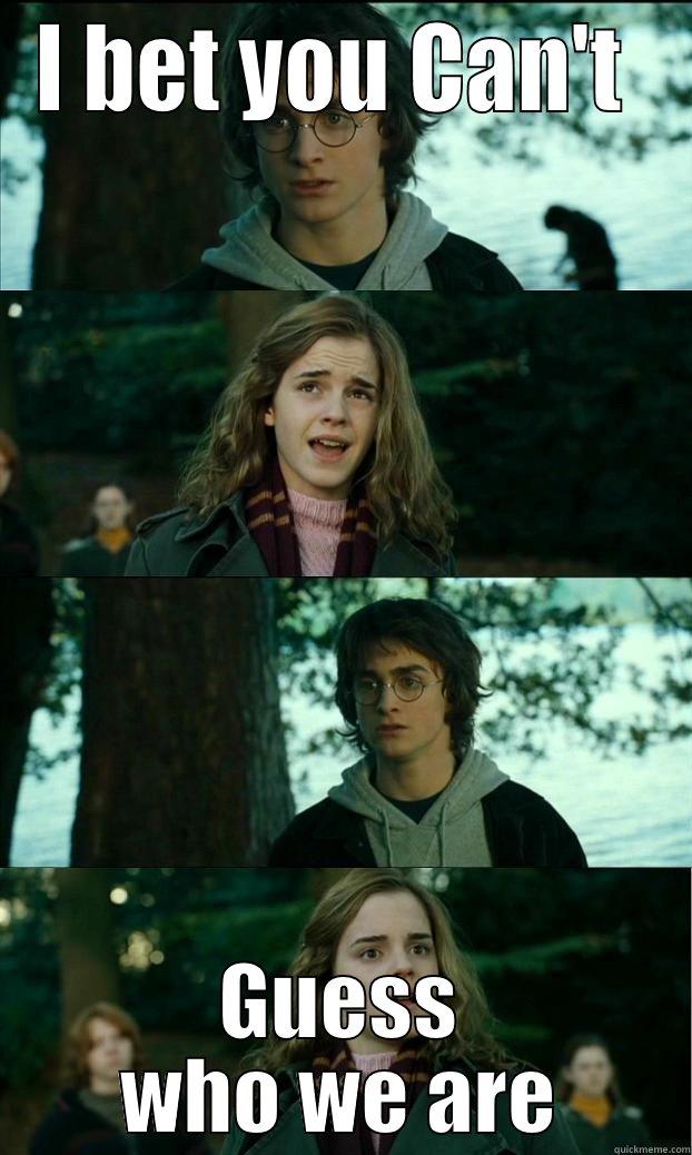 Hey Tommy - I BET YOU CAN'T  GUESS WHO WE ARE Horny Harry
