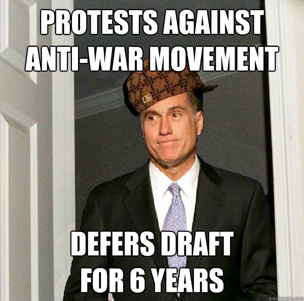 protests against 
anti-war movement defers draft 
for 6 years  