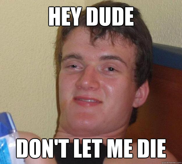 Hey dude don't let me die - Hey dude don't let me die  Misc