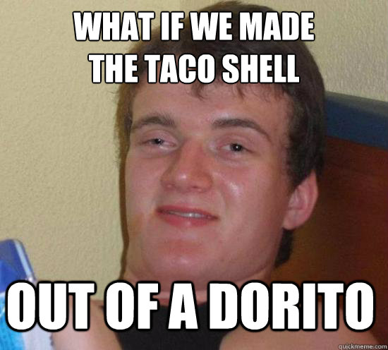 What if we made 
the taco shell Out of a Dorito - What if we made 
the taco shell Out of a Dorito  Misc