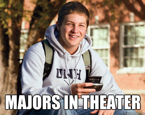 Majors in theater  College Freshman
