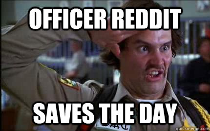 officer reddit saves the day  