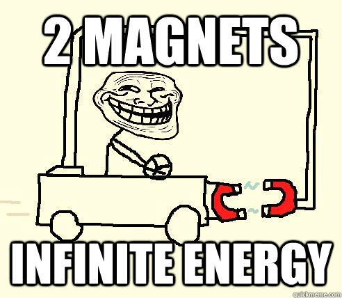 2 magnets infinite energy - 2 magnets infinite energy  troll physics