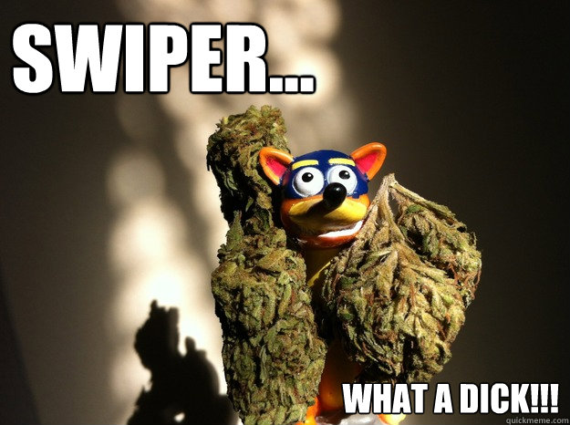 SWIPER... What a dick!!! - SWIPER... What a dick!!!  swiper