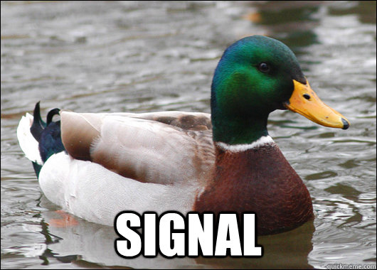  Signal  Actual Advice Mallard