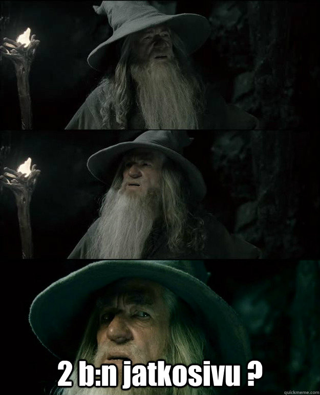  2 b:n jatkosivu ?  Gandalf und das Spanischstudium