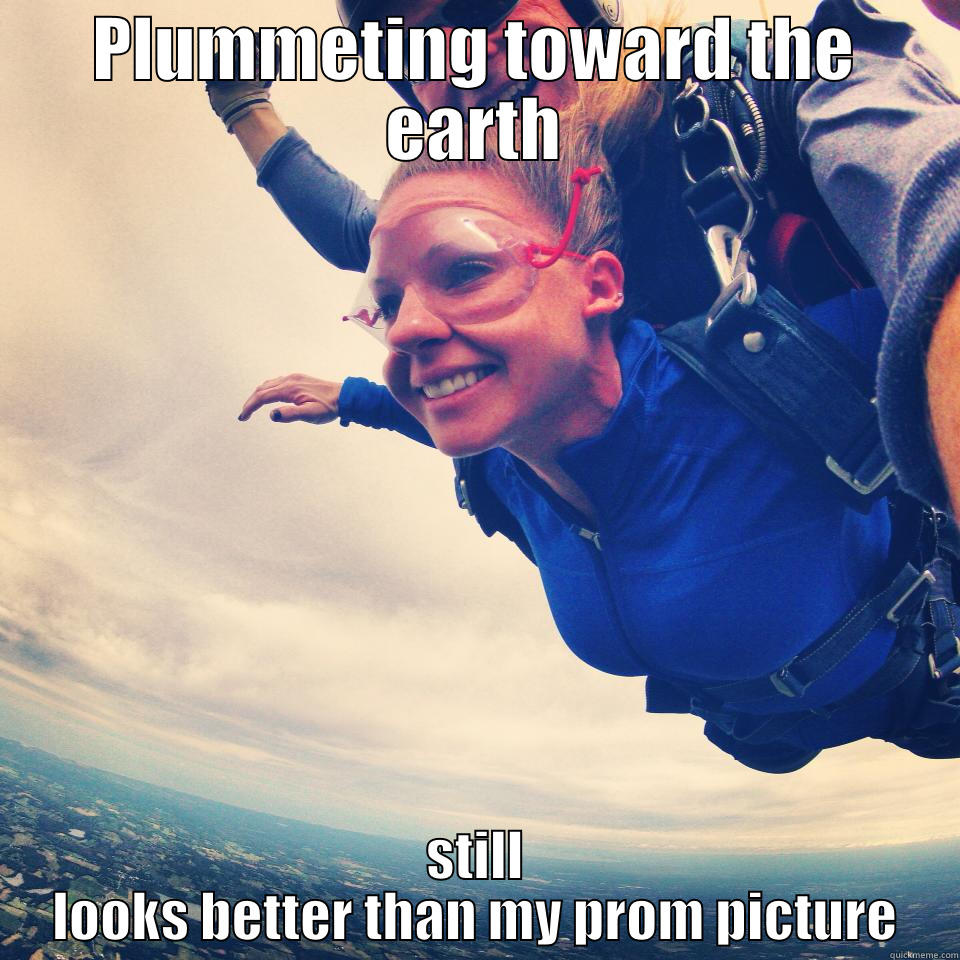PLUMMETING TOWARD THE EARTH STILL LOOKS BETTER THAN MY PROM PICTURE Misc