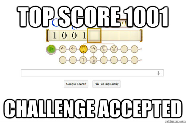 Top score 1001 challenge accepted  