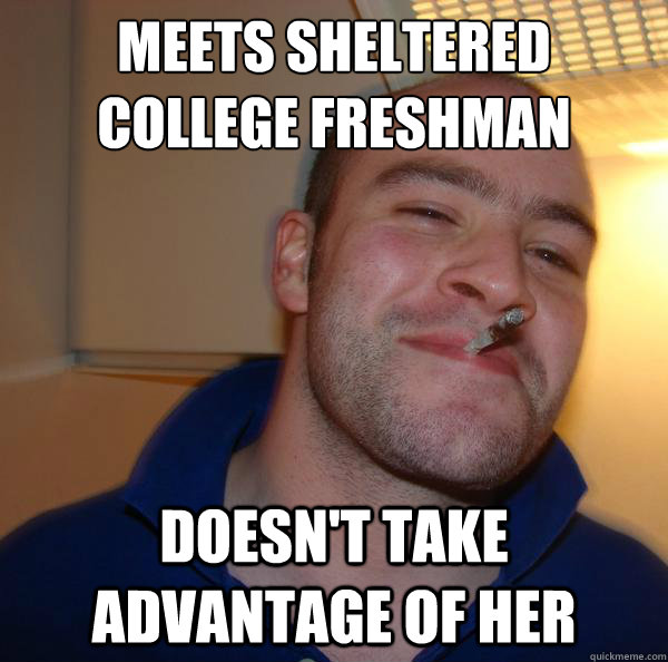 Meets sheltered college freshman doesn't take advantage of her - Meets sheltered college freshman doesn't take advantage of her  Misc