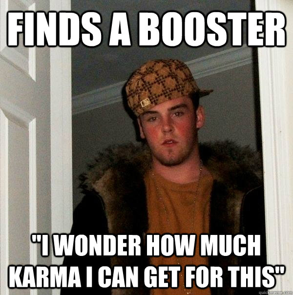 Finds a booster 