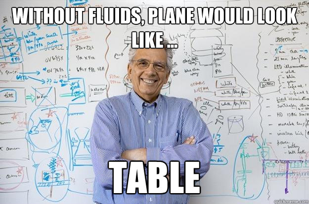 WITHOUT FLUIDS, plane WOULD LOOK LIKE ... table - WITHOUT FLUIDS, plane WOULD LOOK LIKE ... table  Engineering Professor