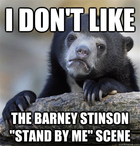 i don't like the barney stinson 