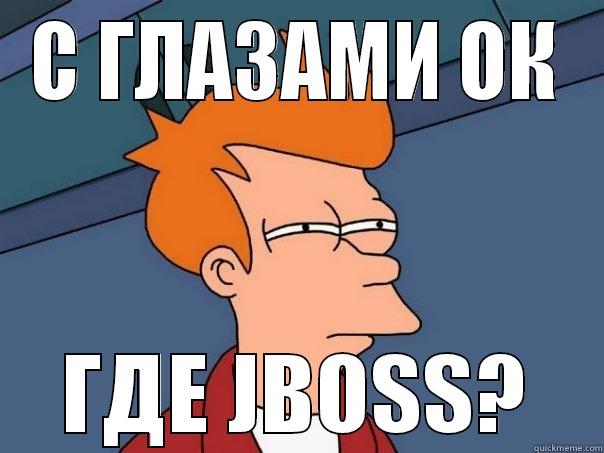 С ГЛАЗАМИ ОК ГДЕ JBOSS? Futurama Fry