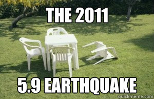 The 2011 5.9 Earthquake  Earthquake
