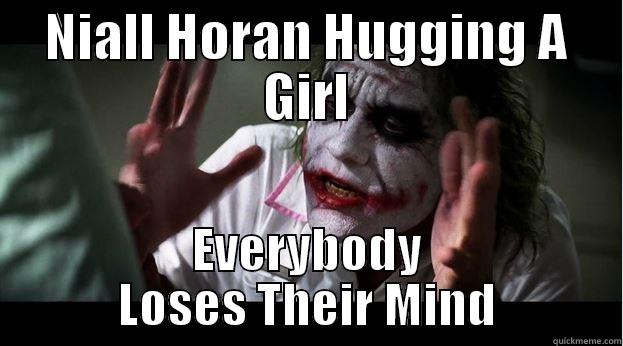 NIALL HORAN HUGGING A GIRL EVERYBODY LOSES THEIR MIND Joker Mind Loss