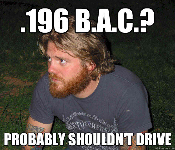 .196 b.a.c.? probably shouldn't drive - .196 b.a.c.? probably shouldn't drive  Retrospective Ryan Dunn