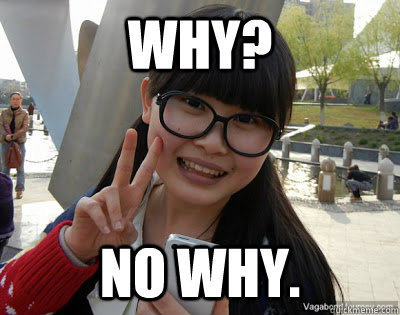 why? no why. - why? no why.  Chinese girl Rainy