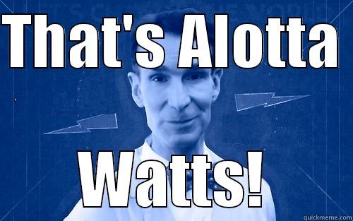 THAT'S ALOTTA  WATTS! Misc